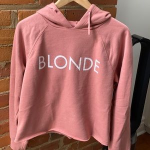Brunette the label - cropped Blonde hoodie